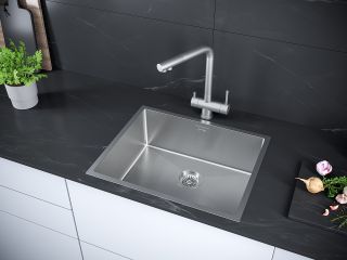 Мойка кухонная Paulmark Next PM215444-BS брашированная нержавеющая сталь